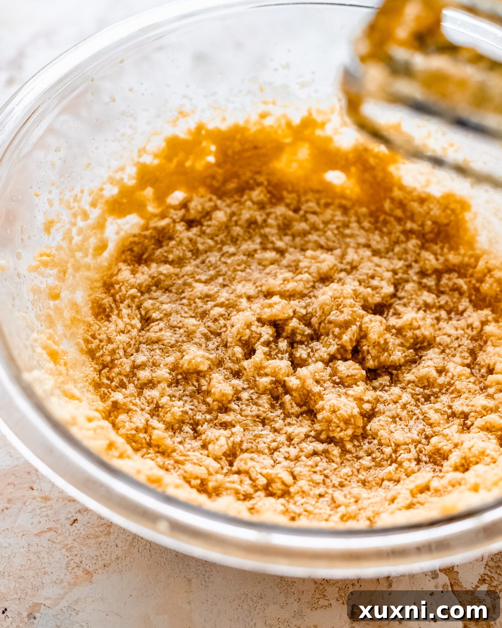 wet ingredients of cake batter