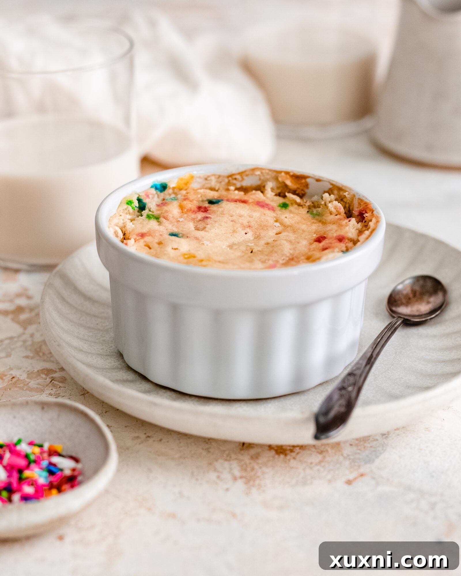 baked vegan mug cake