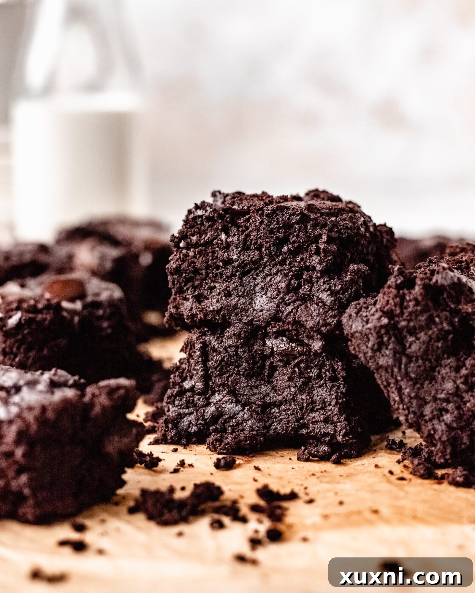 healthy zucchini brownies