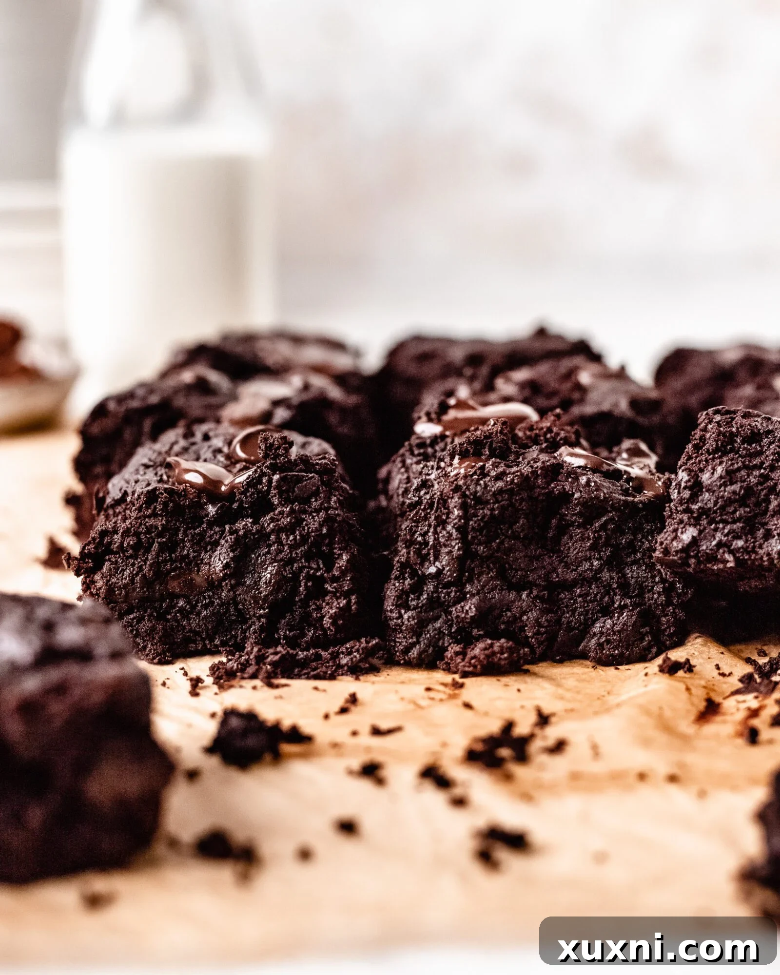 fudgy vegan zucchini brownies