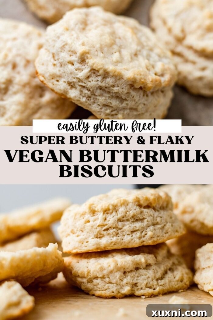 pinterest pin graphic for vegan biscuit recipe
