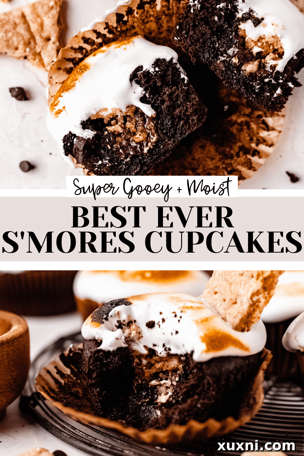 Best Ever S'mores Cupcakes (Eggless + Gluten Free!)