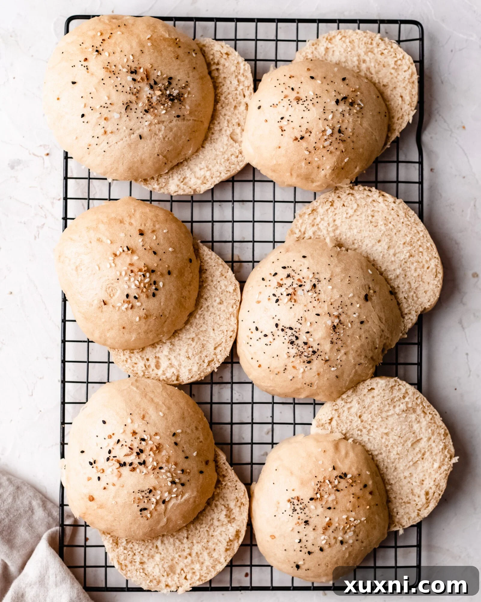 Fluffy Vegan Brioche Buns Gluten Free Friendly 12 sliced burger buns