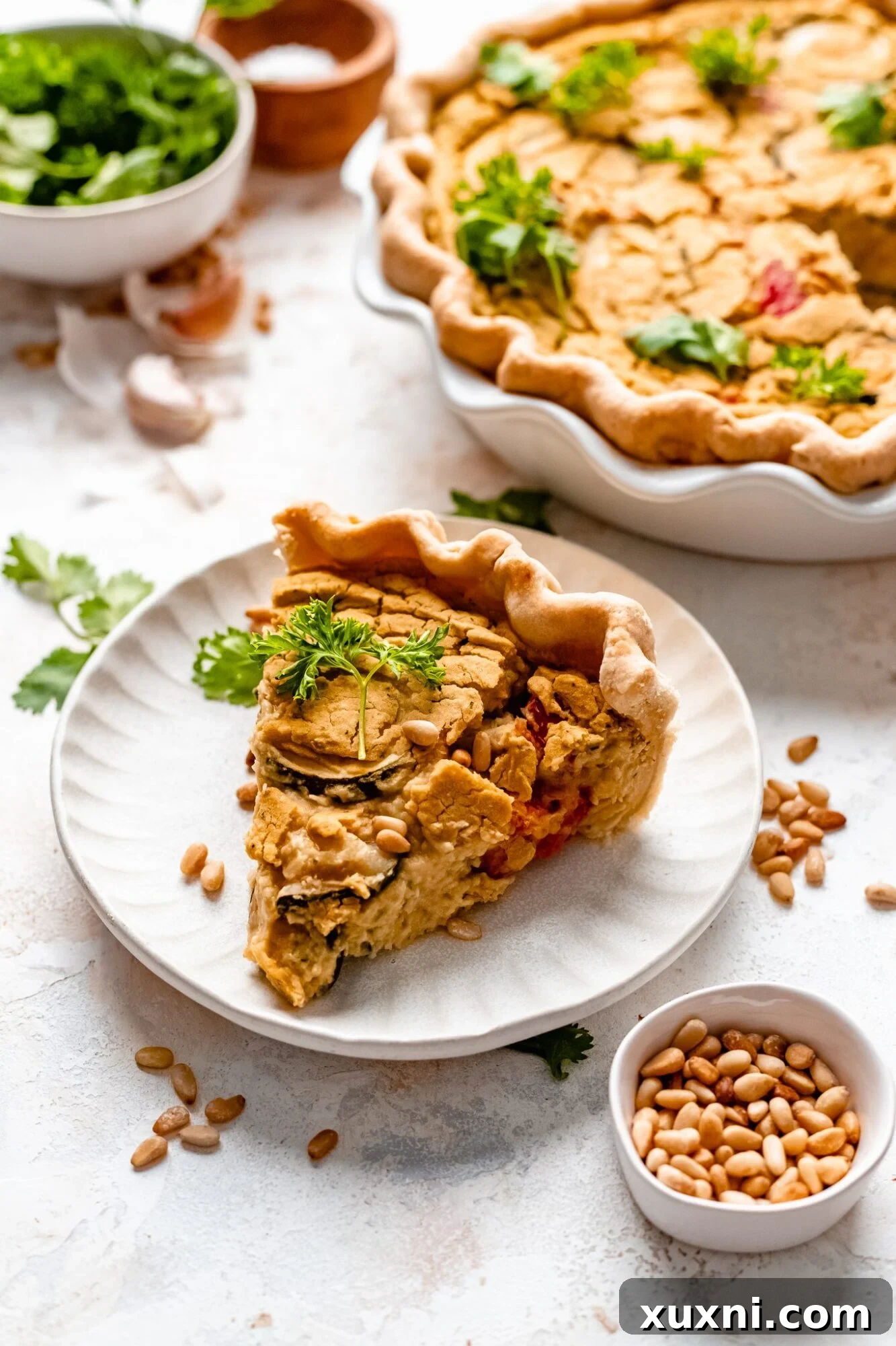 Best Vegan Quiche Recipe (Gluten Free + No Tofu!)