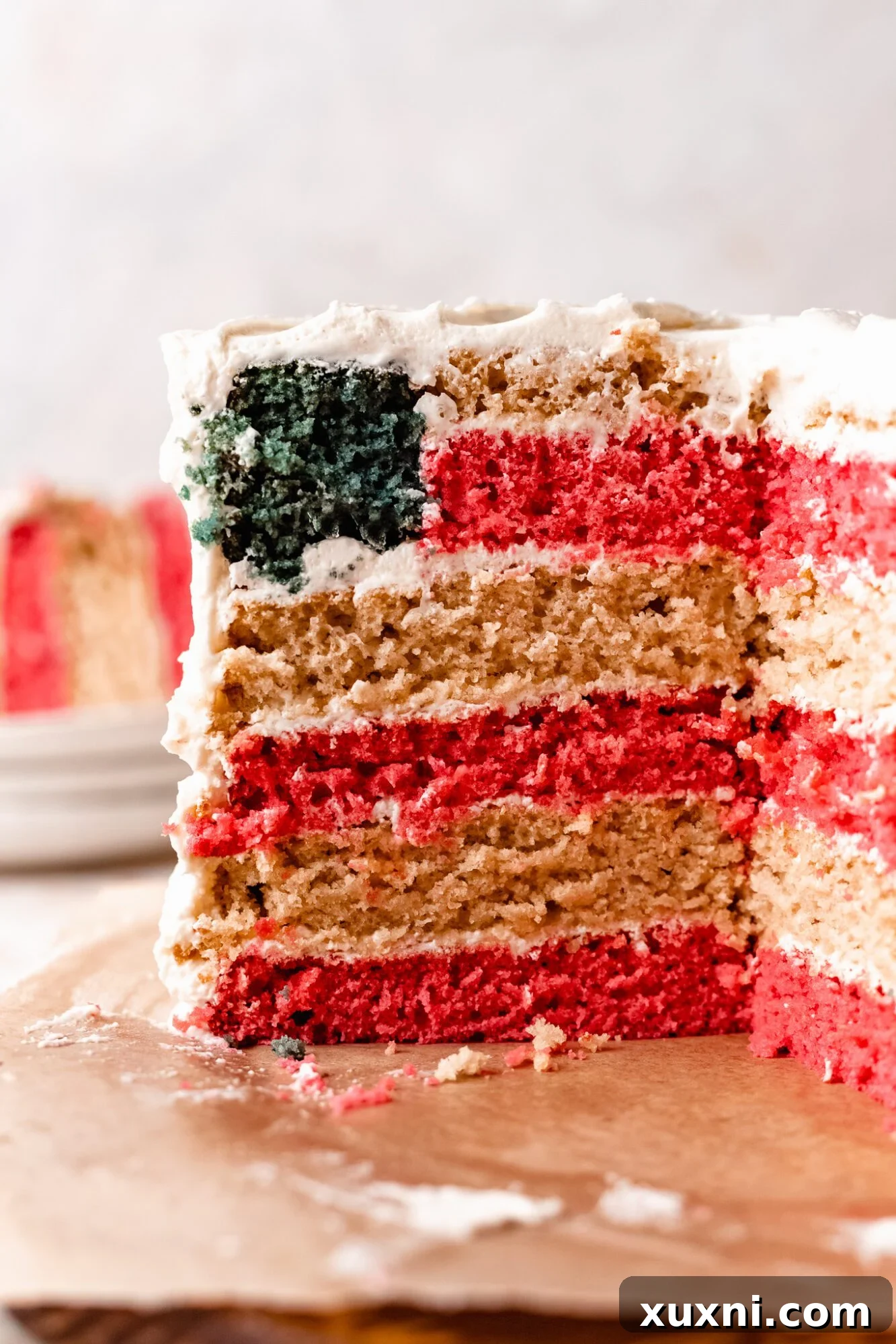 Bake a Vegan American Flag Cake 3 american flag cake
