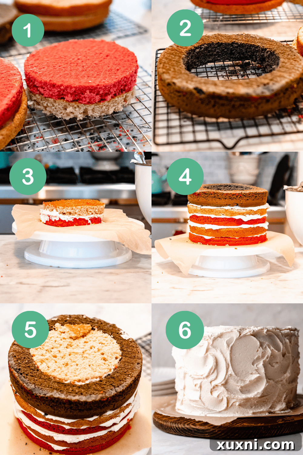 Bake a Vegan American Flag Cake 5 how to make an american flag layer cake