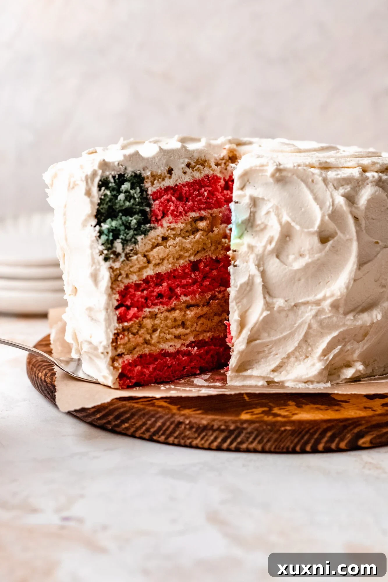 Bake a Vegan American Flag Cake 6 vegan american flag cake