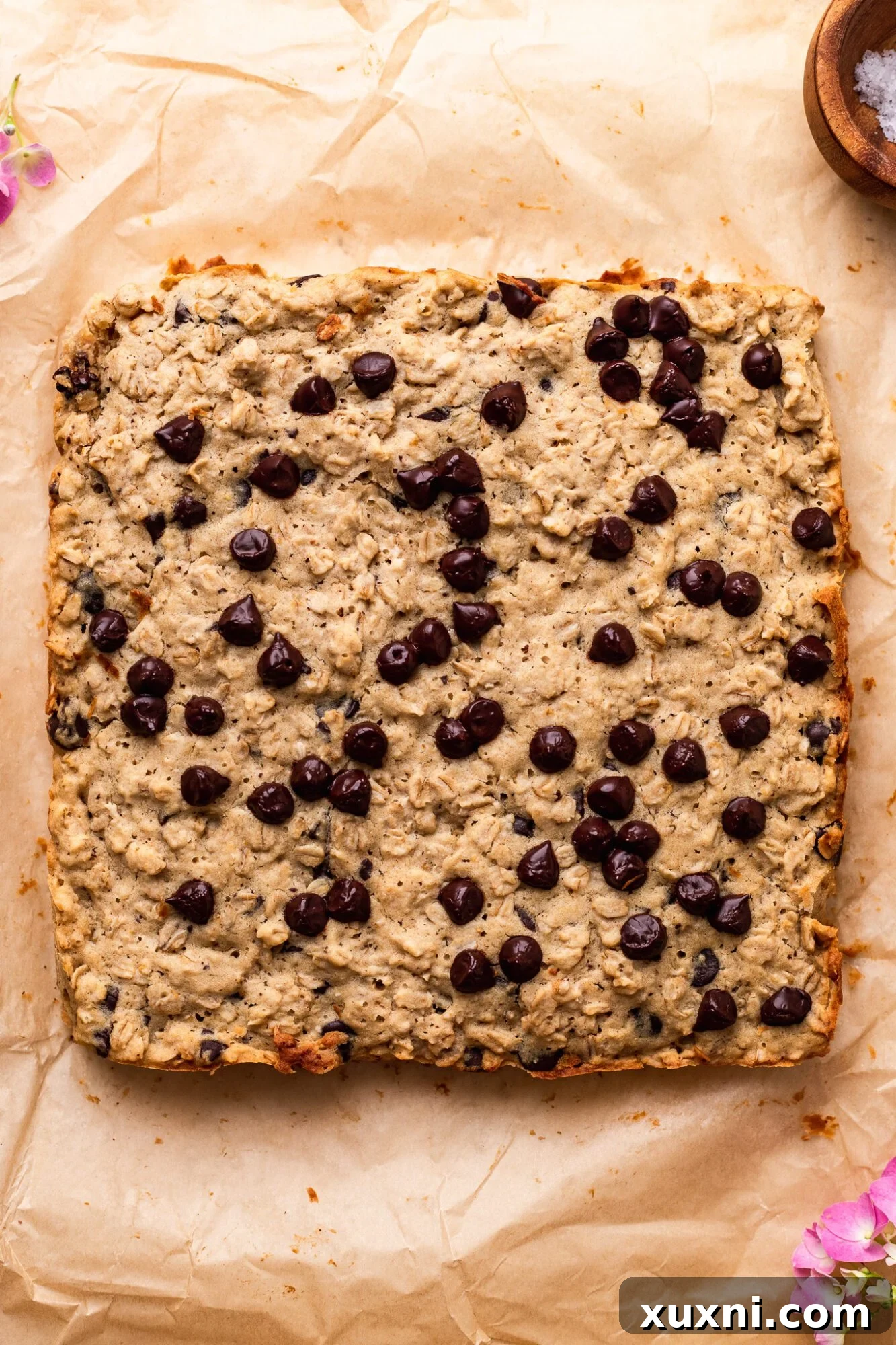 baked oatmeal cookie bars