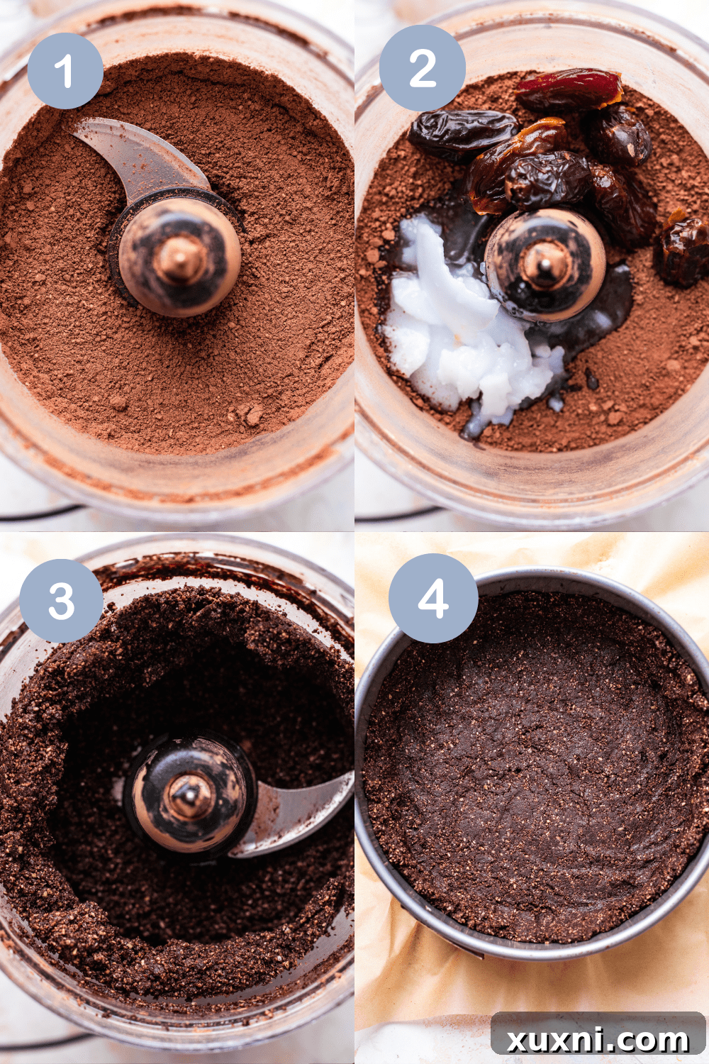 How to make a raw vegan brownie cookie crust for cheesecake