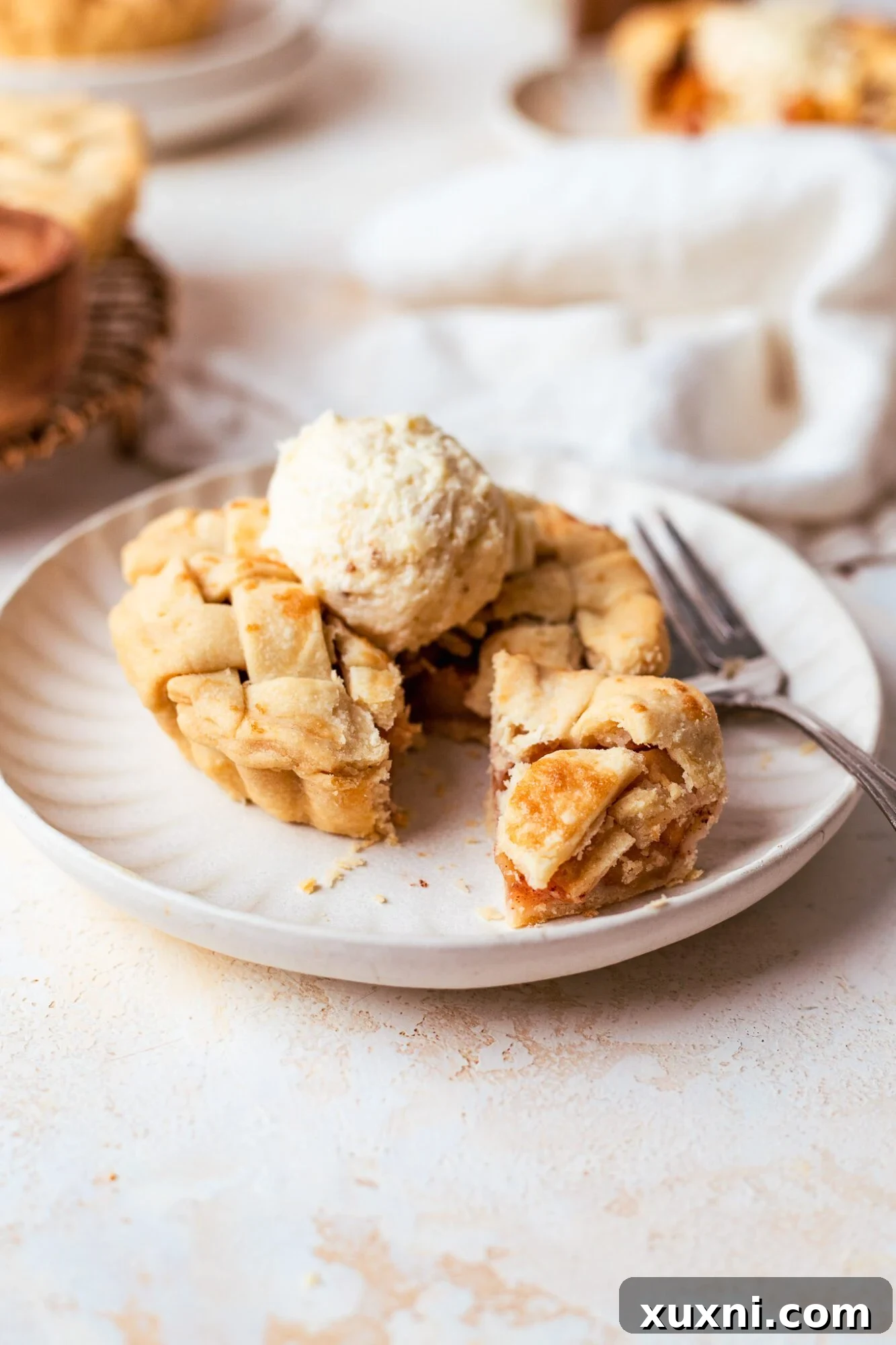 Quick and Easy Vegan Gluten Free Mini Apple Pies 10 sliced vegan mini apple pies
