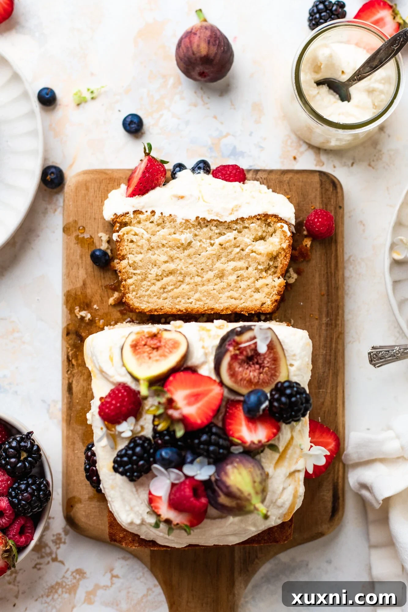 Perfectly Sliced Vegan Pound Cake