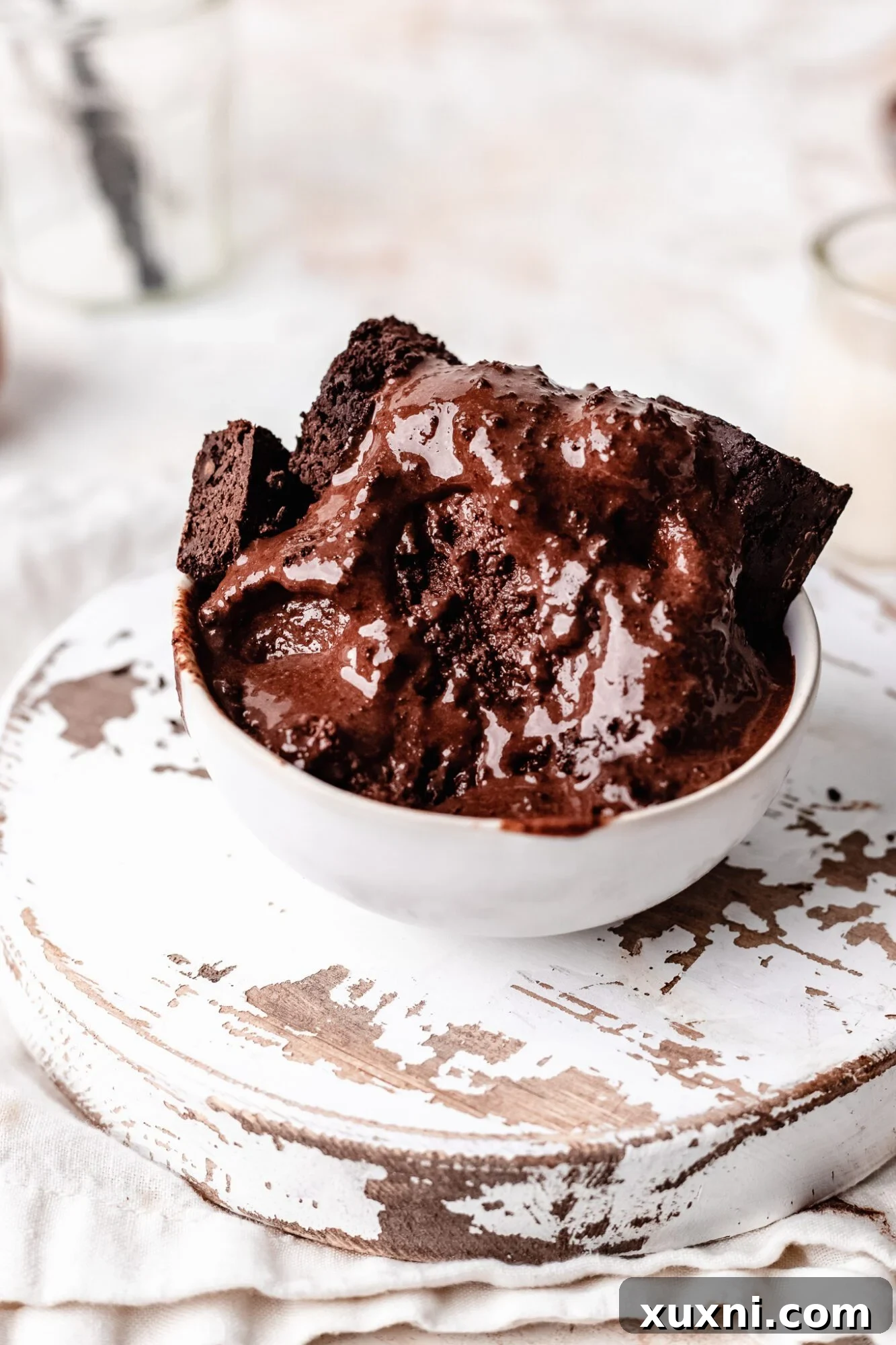 scooped vegan ice cream