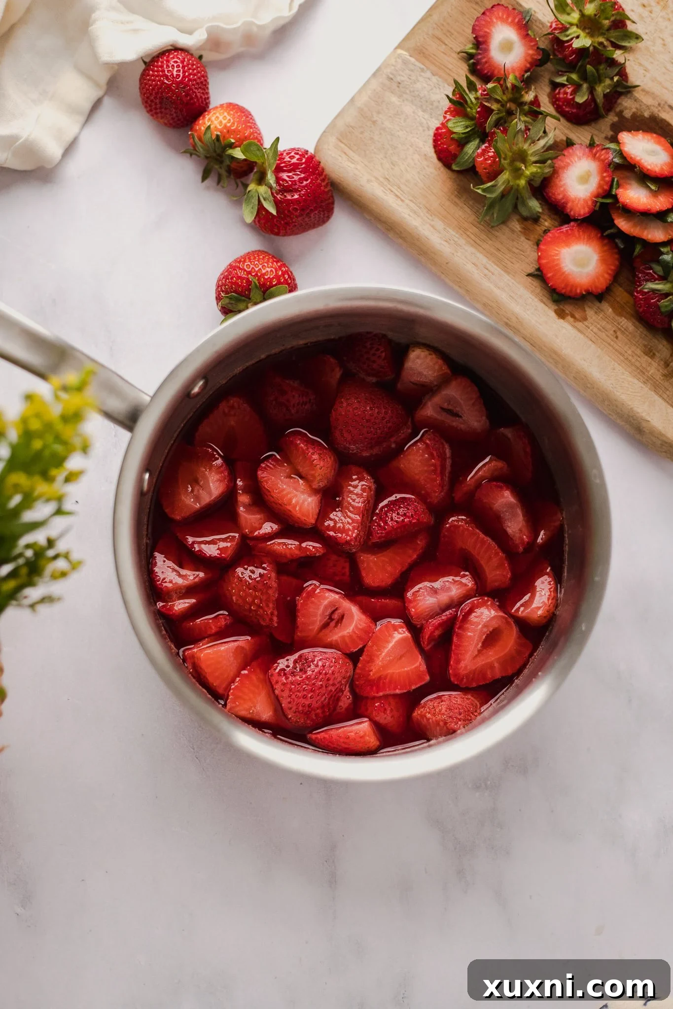 strawberry coulis