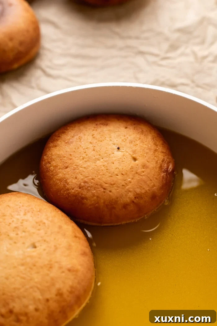 Decadent and Easy Vegan Boston Cream Doughnuts 13 frying doughnut