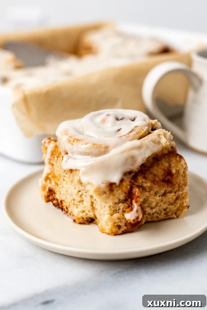 plate of gluten free cinnamon rolls
