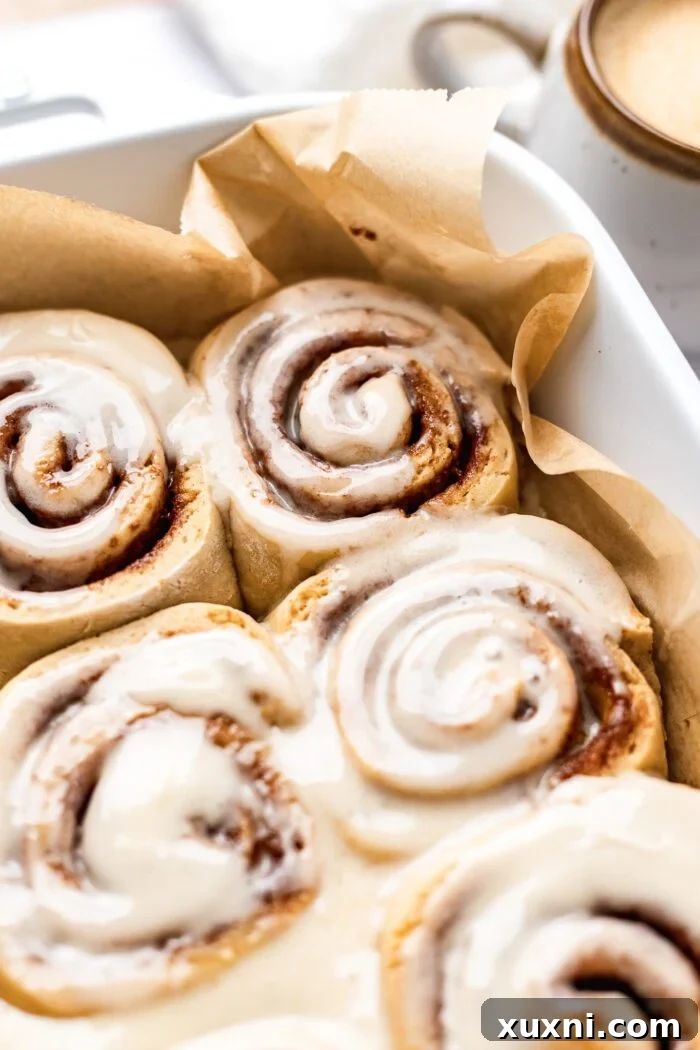 vegan cinnamon rolls iced