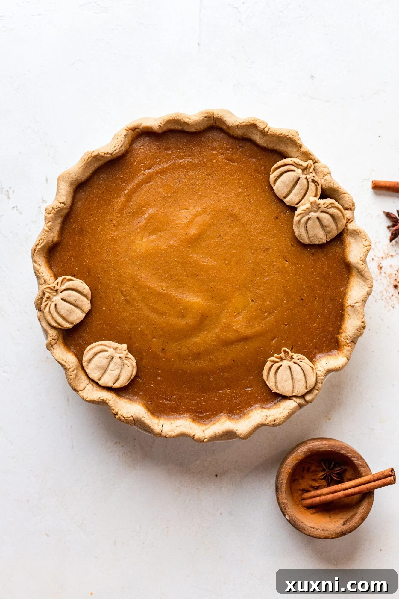 baked oat flour pie crust