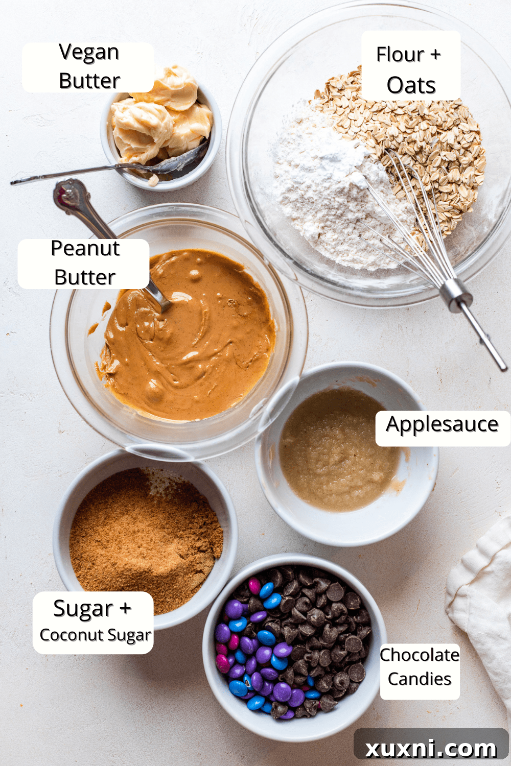 easy monster cookie bar ingredients 