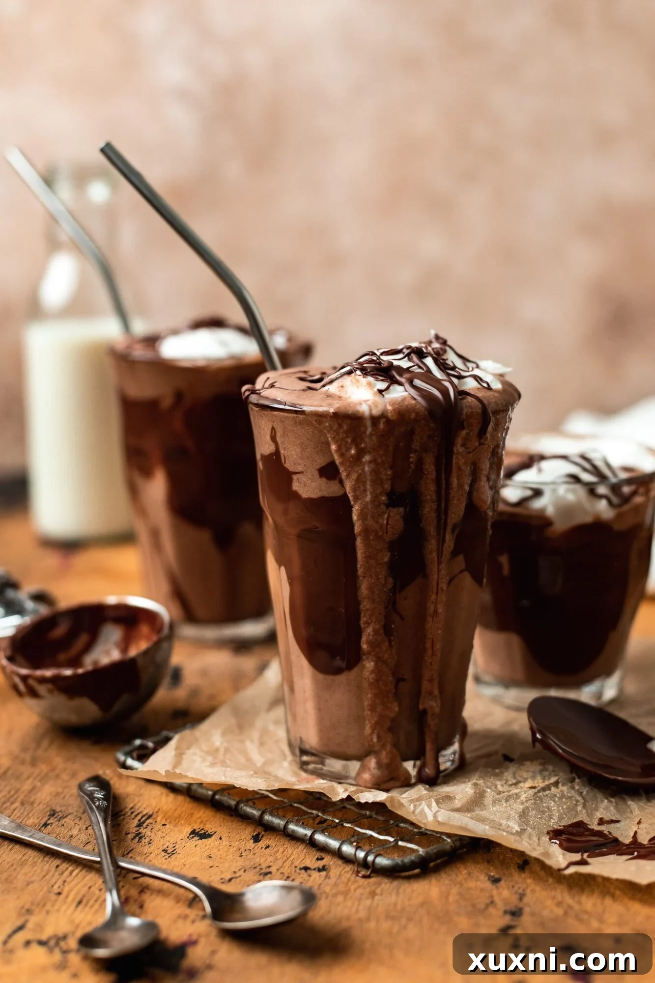 Creamy Vegan Malted Milkshake (Gluten Free & Healthier!)