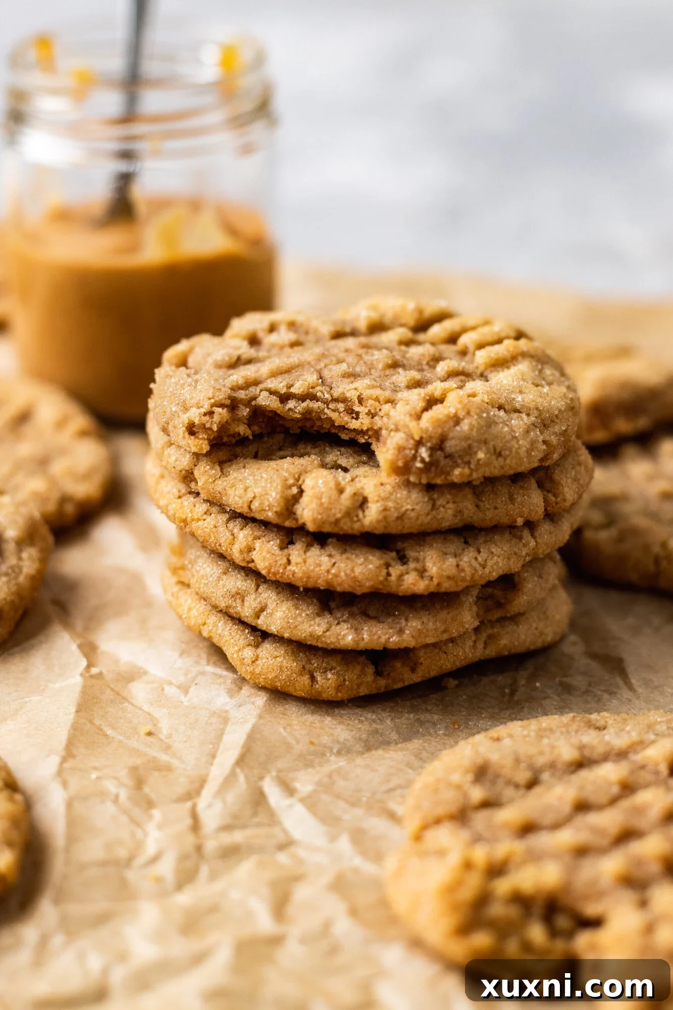 Easy Chewy & Soft Vegan Peanut Butter Cookies