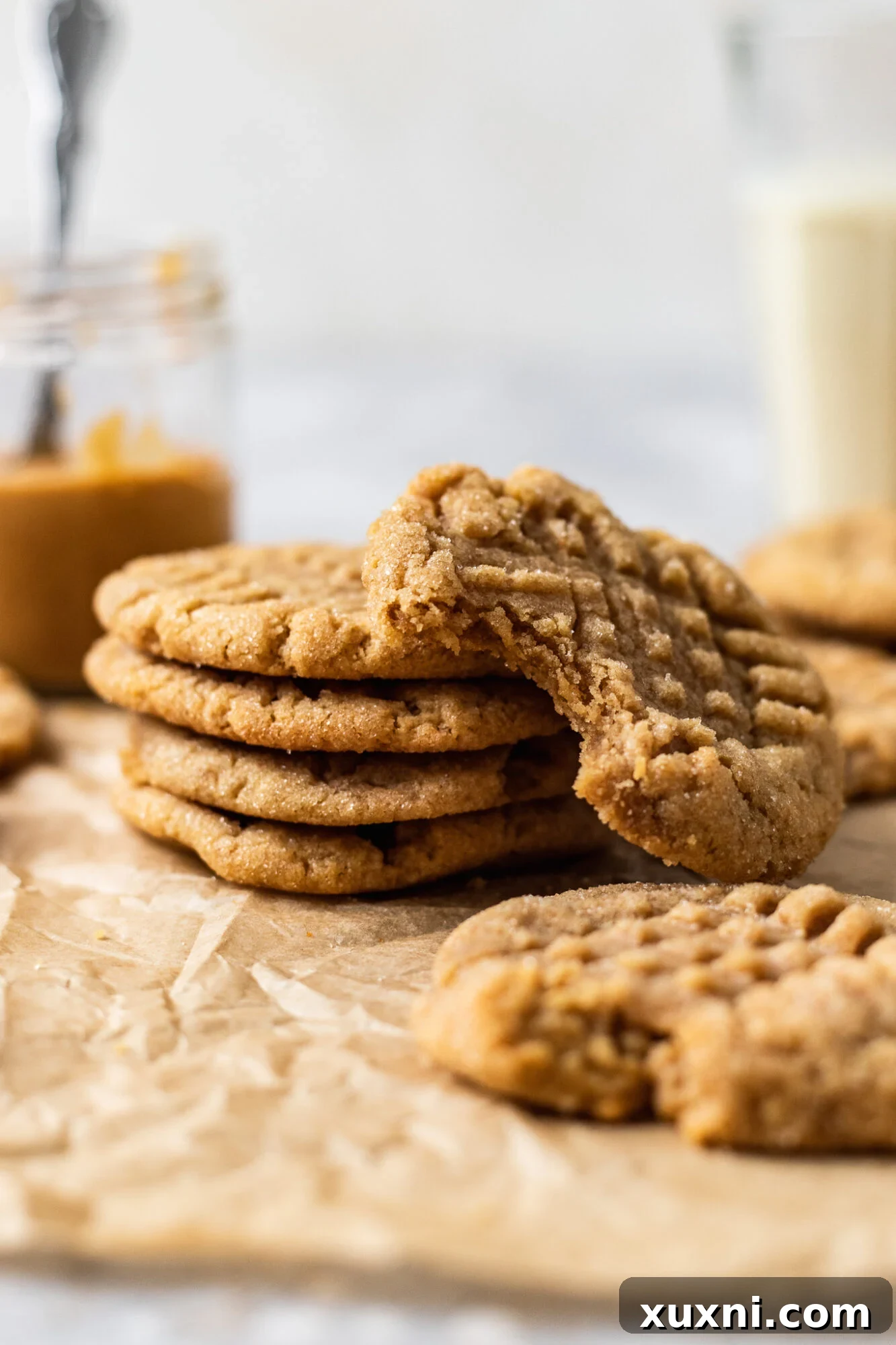 soft vegan peanut butter cookies