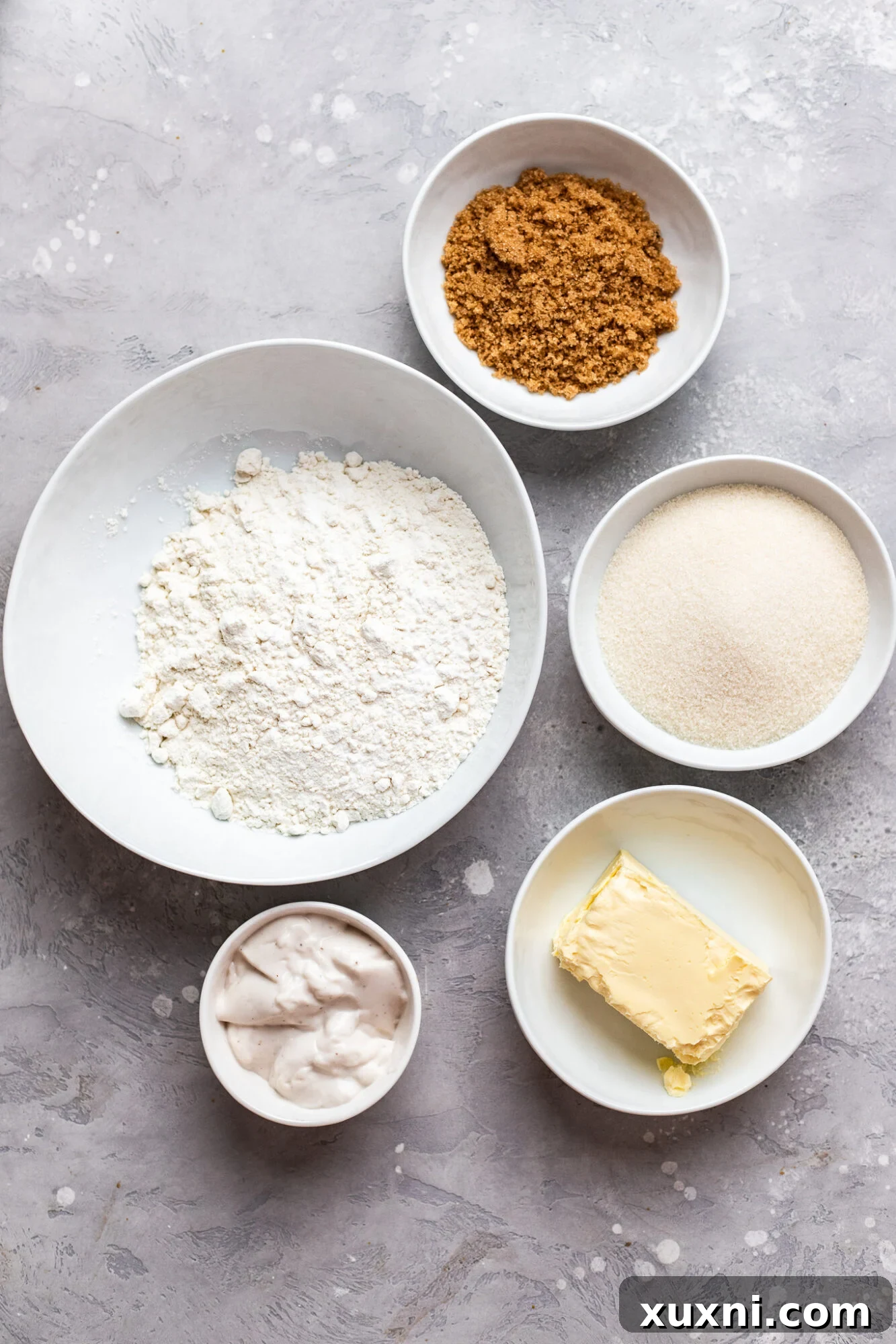 Basic Vegan Cookie Dough Ingredients