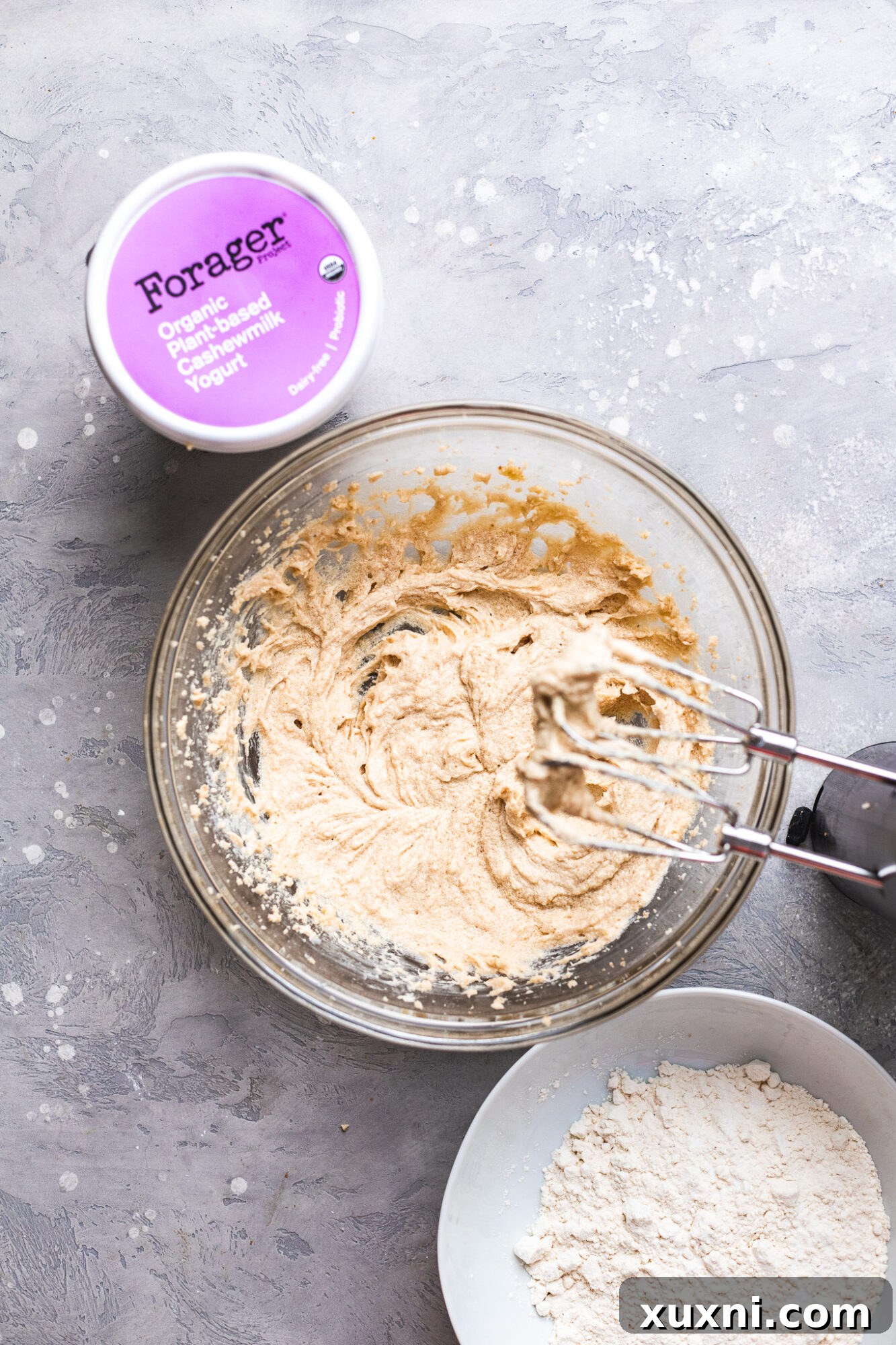 Steps to make basic vegan cookie dough