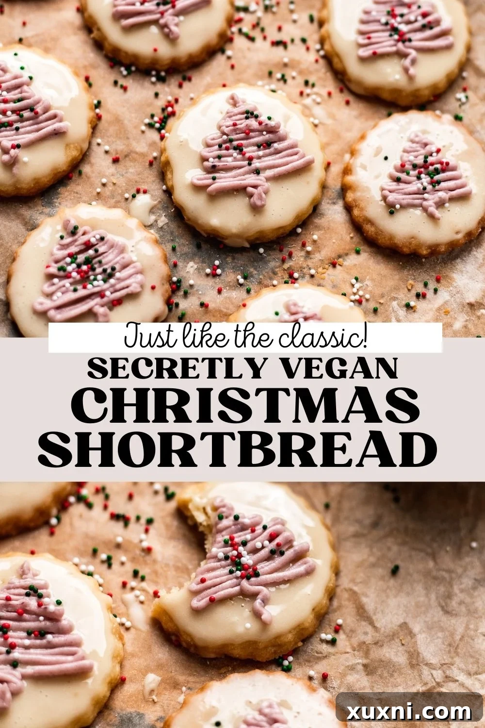 Amazing Vegan Shortbread Cookies Recipe for Pinterest