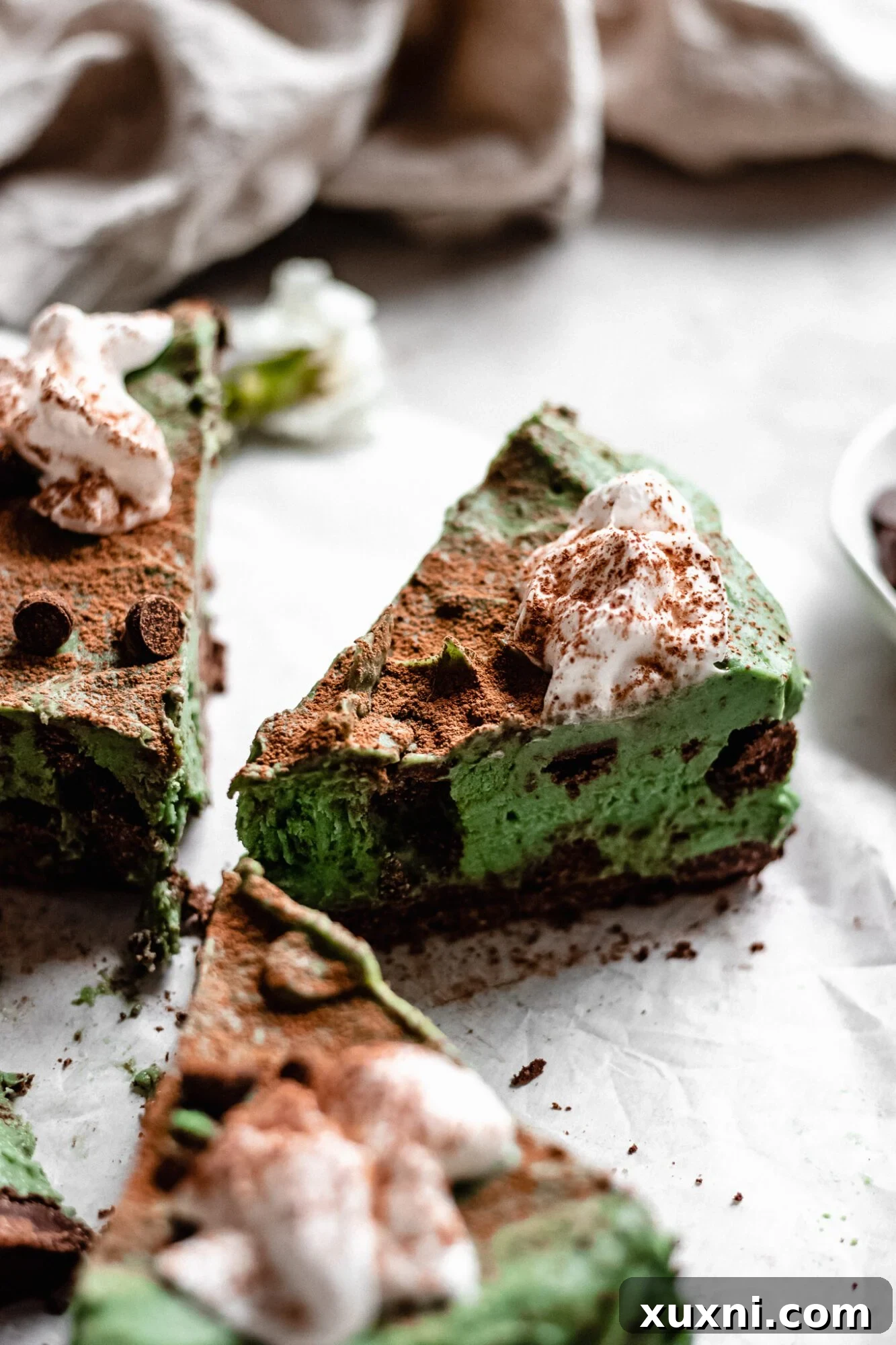 slice of grasshopper pie