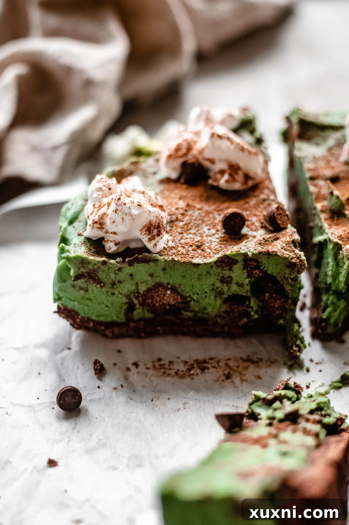 slice of grasshopper pie