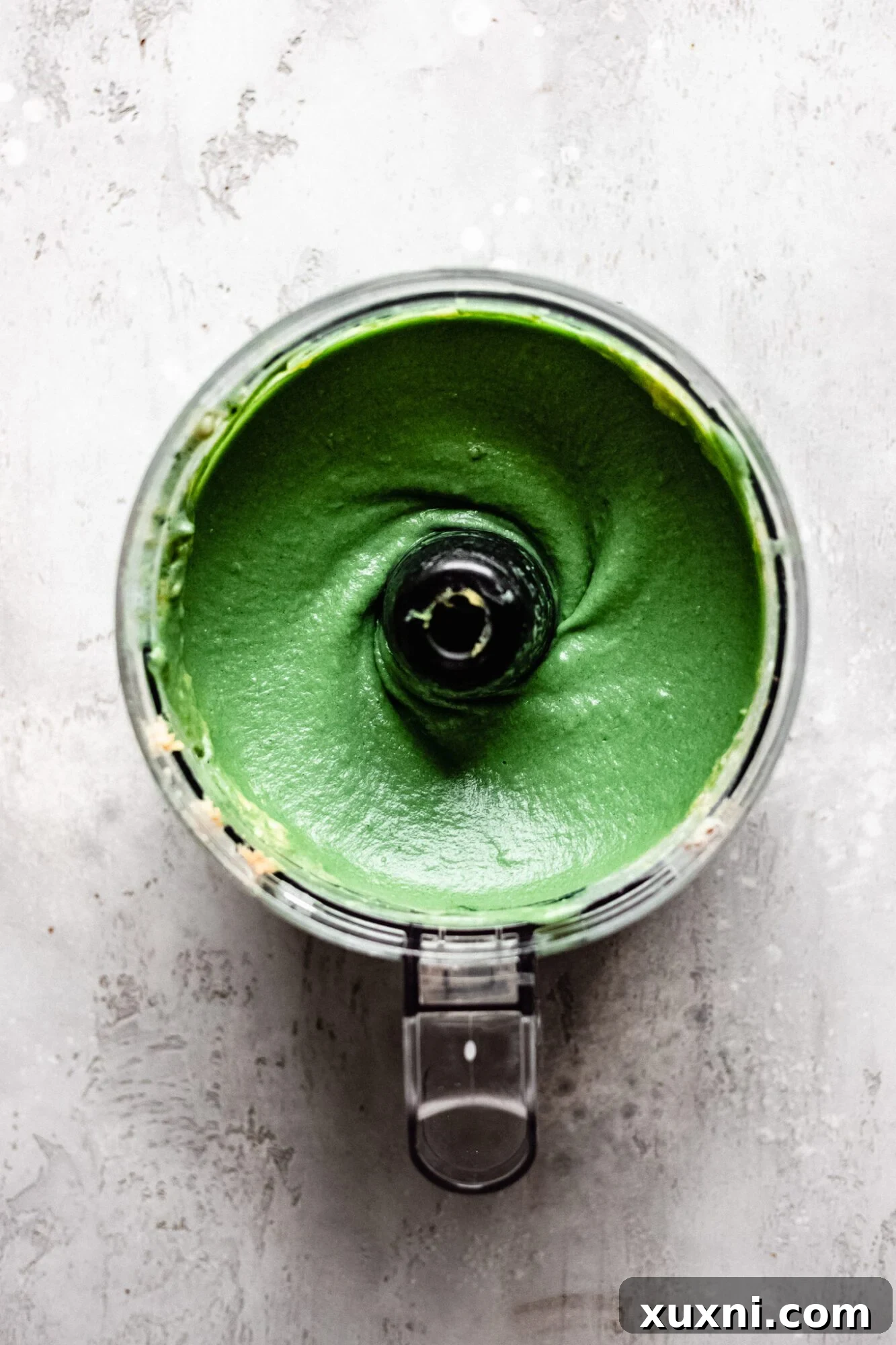 food processor with mint filling