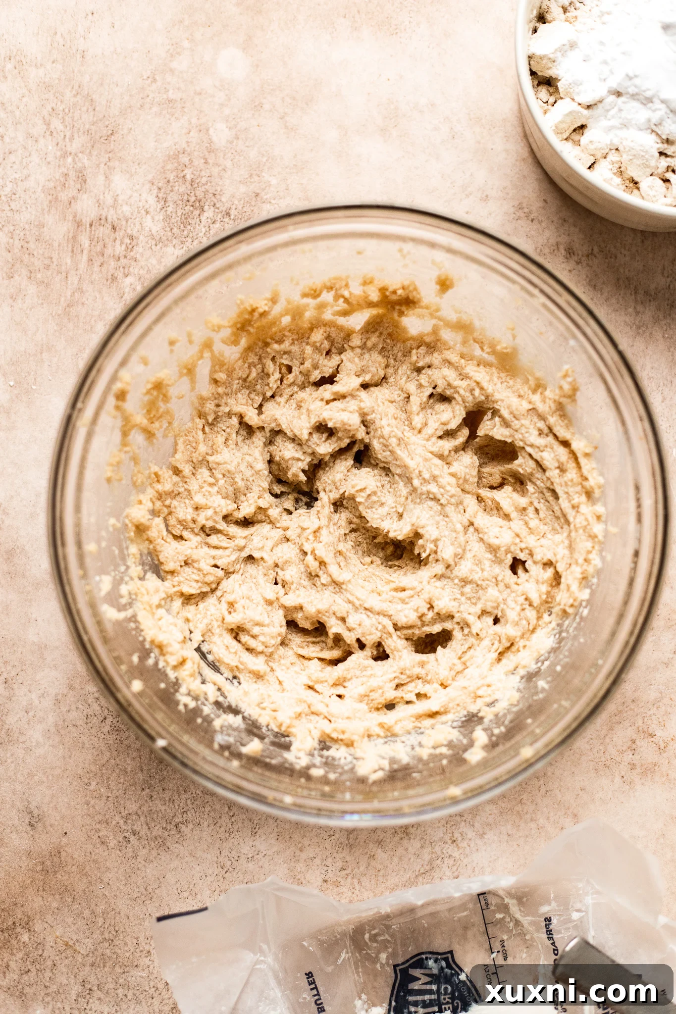 vegan cookie dough base mixture