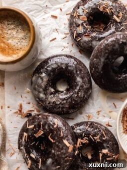 BEST Baked Vegan Chocolate Donuts (Gluten Free!)