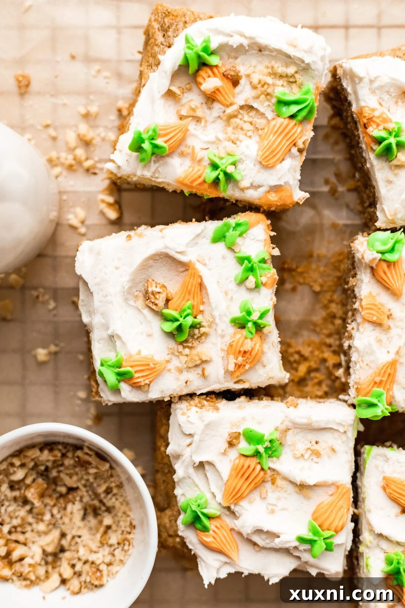 Irresistible Vegan Gluten Free Carrot Cake Bars 2 BEST Ever Vegan Carrot Cake Bars (Gluten Free!)