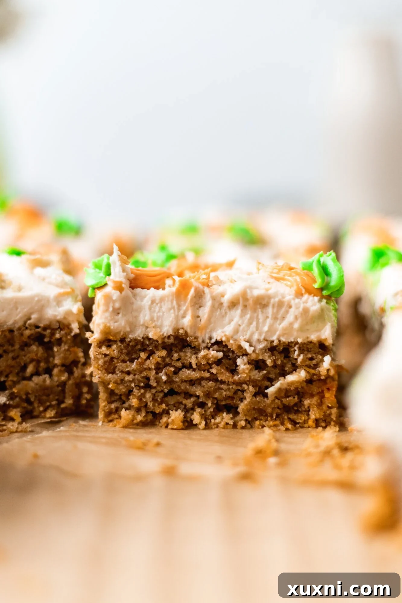 Irresistible Vegan Gluten Free Carrot Cake Bars 11 vegan carrot cake bar