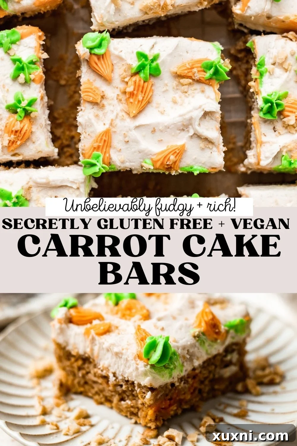 Irresistible Vegan Gluten Free Carrot Cake Bars 13 BEST Ever Vegan Carrot Cake Bars (Gluten Free!)