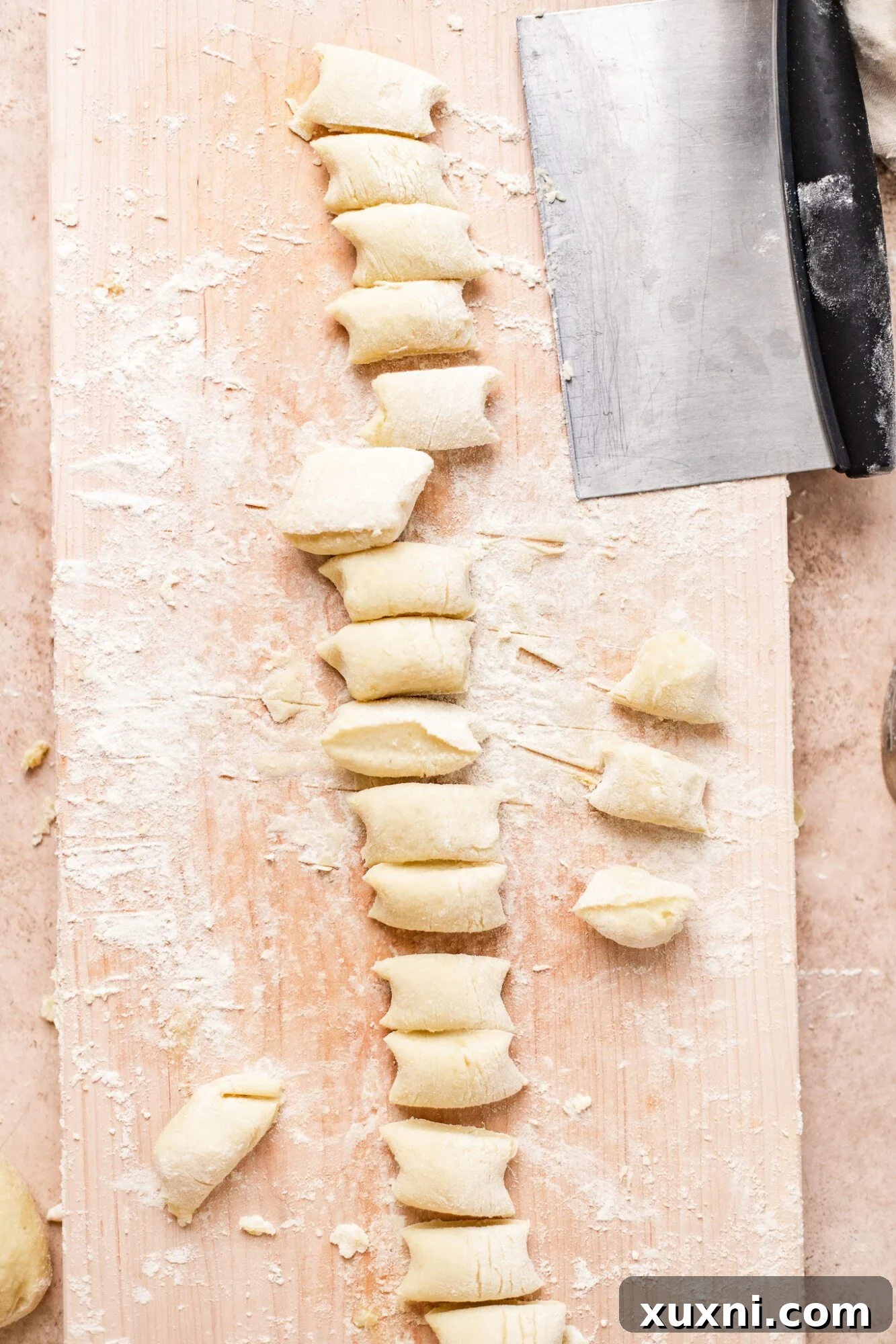 making homemade gnocchi