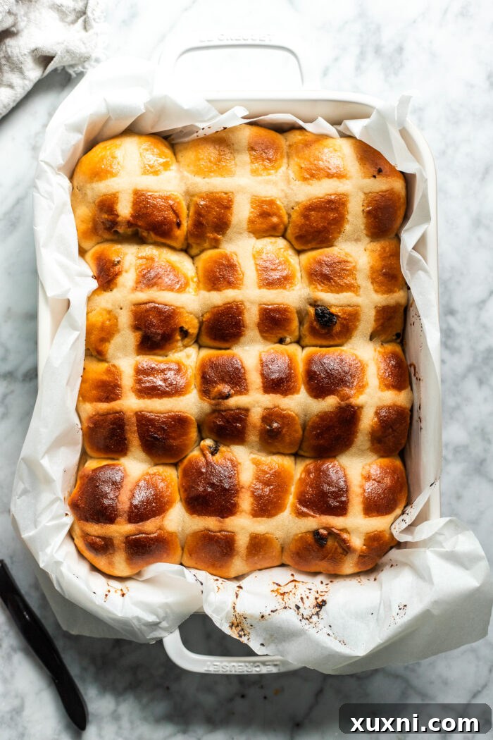 Whip Up Simple & Scrumptious Vegan Hot Cross Buns 18 baked hot cross buns
