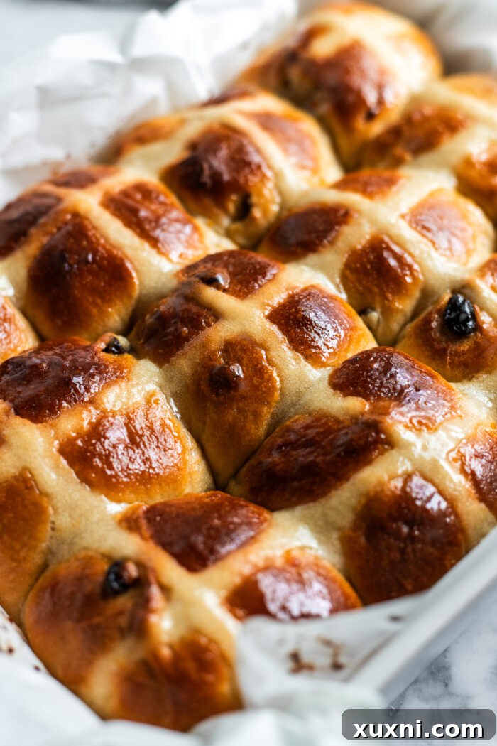 Whip Up Simple & Scrumptious Vegan Hot Cross Buns 19 baked hot cross buns
