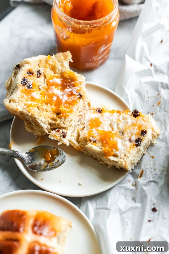 Whip Up Simple & Scrumptious Vegan Hot Cross Buns 20 hot cross buns smeared with jam