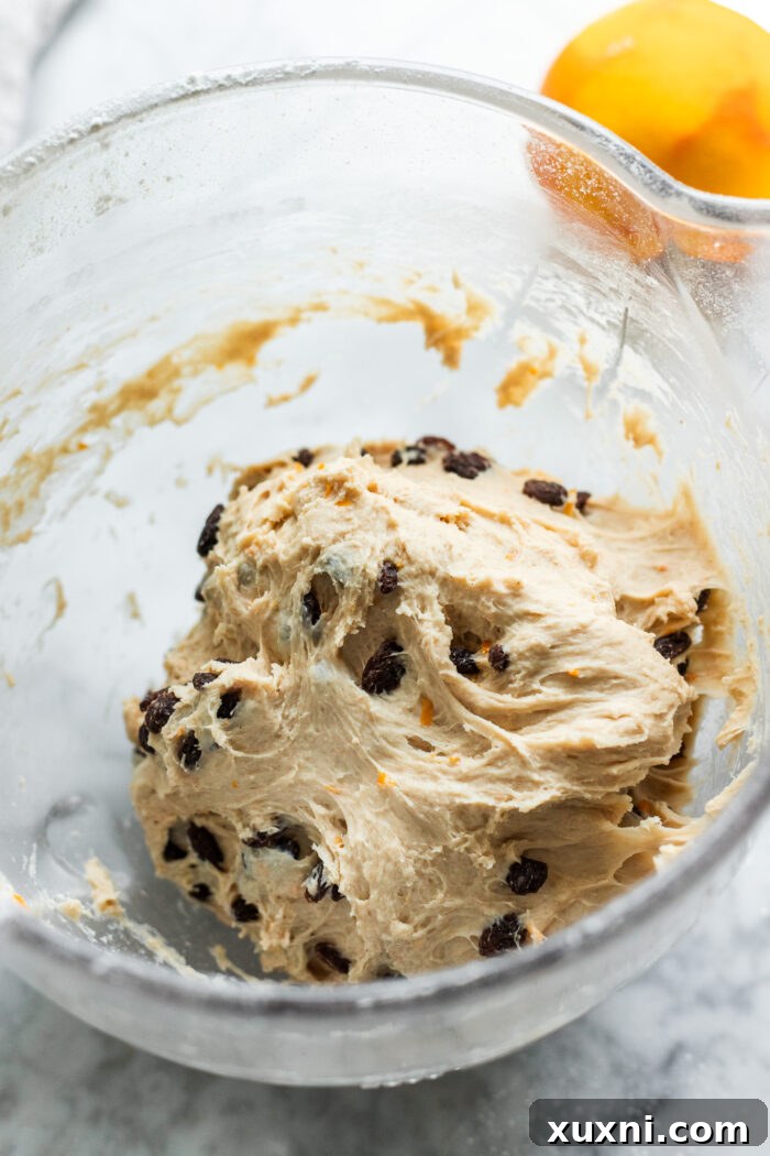 Whip Up Simple & Scrumptious Vegan Hot Cross Buns 8 dough before proofing