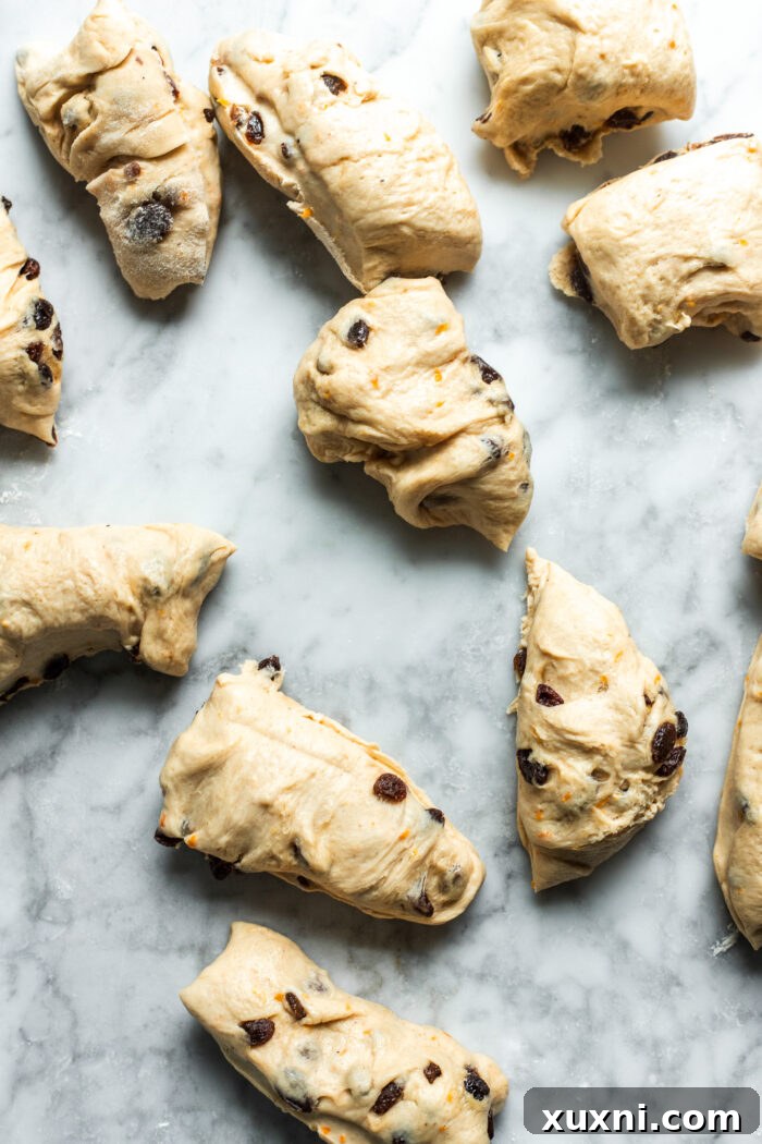 Whip Up Simple & Scrumptious Vegan Hot Cross Buns 10 divided dough