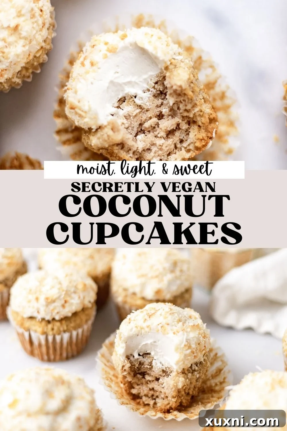 Decadent Vegan Coconut Cupcakes Gluten Free Adaptable 13 BEST Vegan Coconut Cupcakes (Gluten Free!)