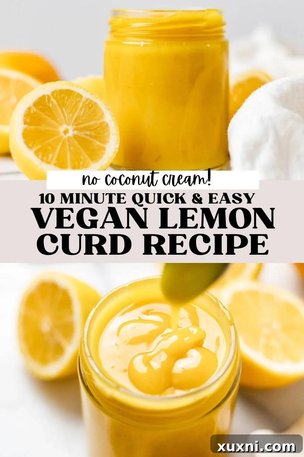 BEST Easy Vegan Lemon Curd Recipe (no coconut milk!)