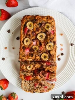 Thumbnail image of the best strawberry banana bread