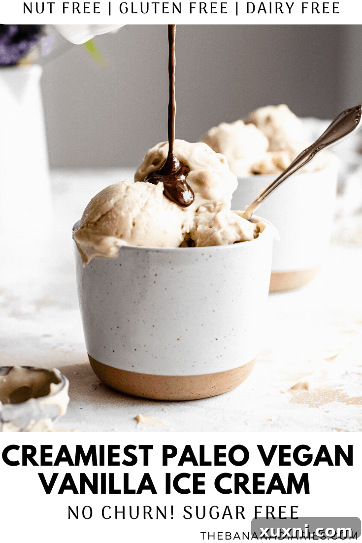 Another Pinterest image for vanilla ice cream with various angles