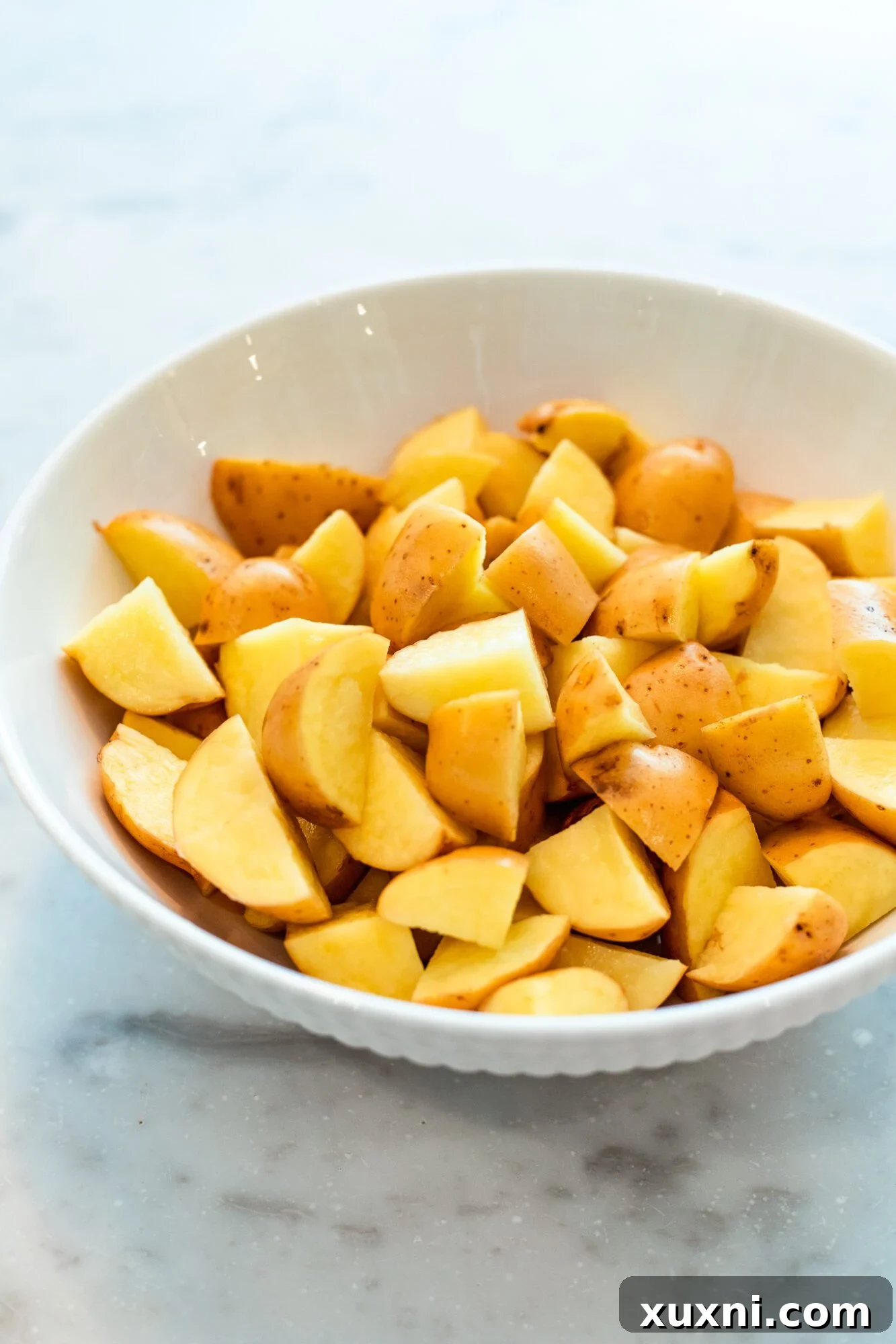 bowl of baby potatoes