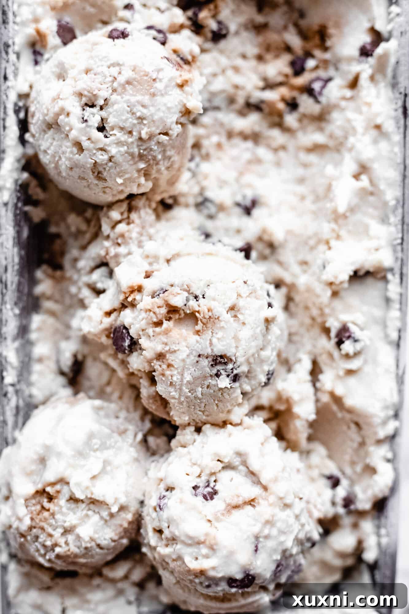 close up of vegan ice cream