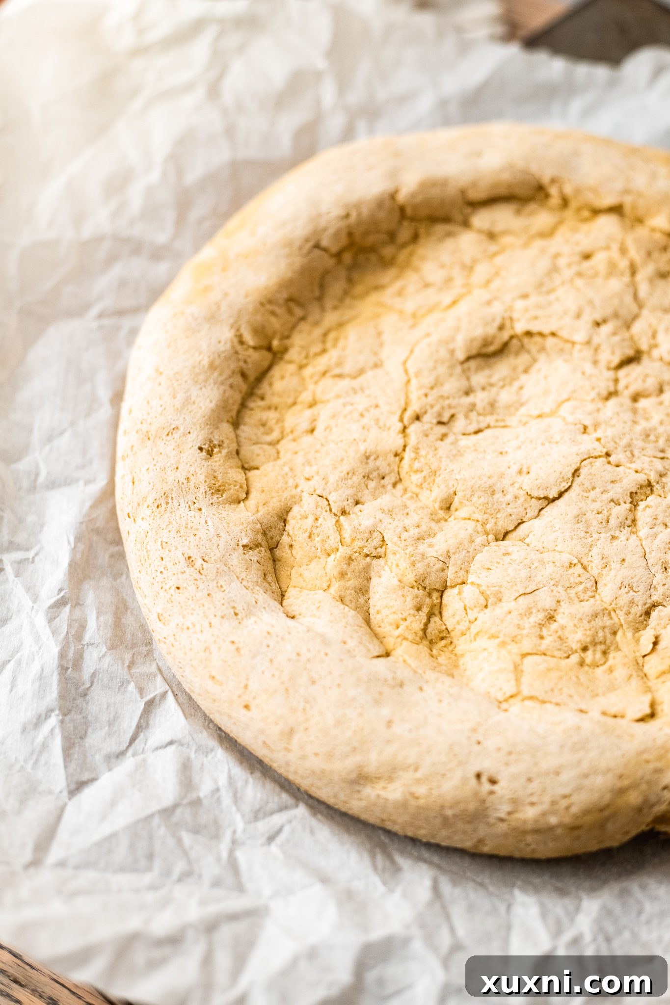 Partially baked gluten free pizza crust