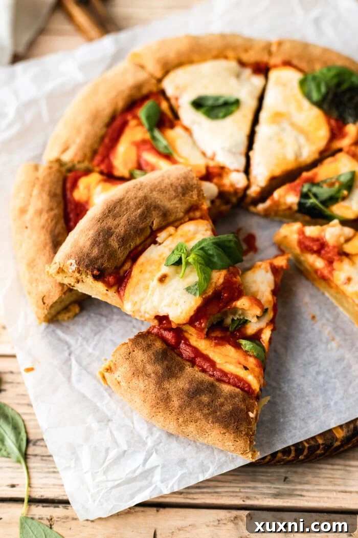 A delicious slice of homemade gluten free pizza
